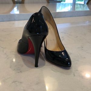 Christian Louboutin black patent leather